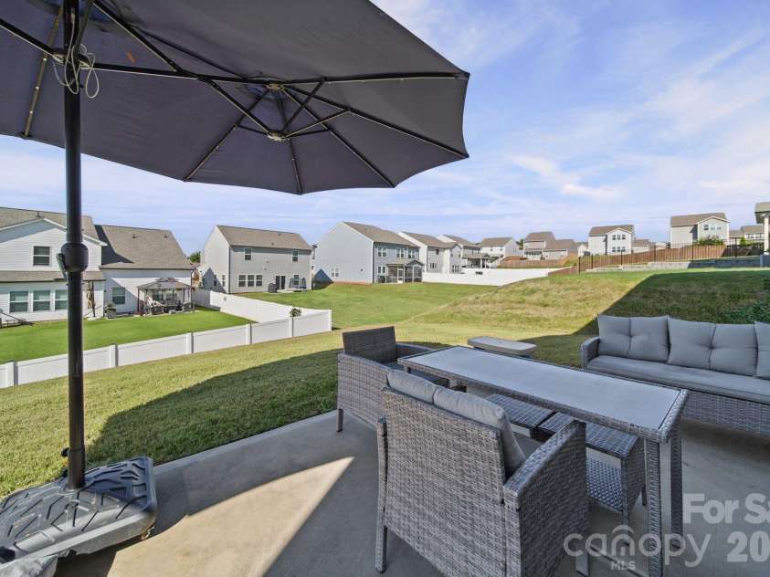6332 Rocky Wagon Lane, Concord, NC 28025.  MLS# CAR4426776, YatesRealty ID 57039. Rear Patio