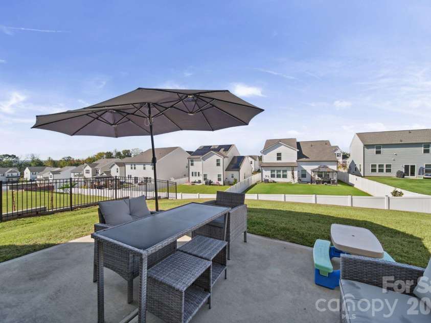 6332 Rocky Wagon Lane, Concord, NC 28025.  MLS# CAR4426776, YatesRealty ID 57039. Rear Patio