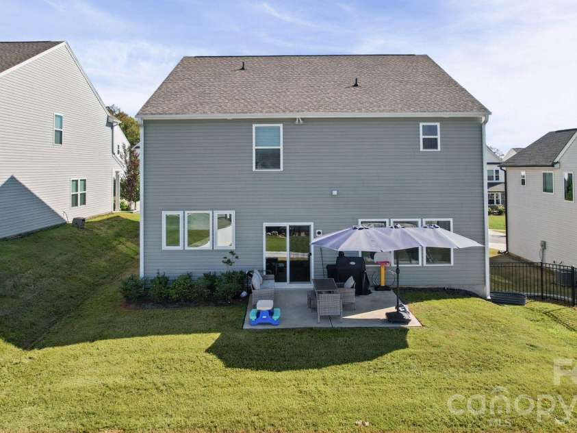 6332 Rocky Wagon Lane, Concord, NC 28025.  MLS# CAR4426776, YatesRealty ID 57039. Rear View