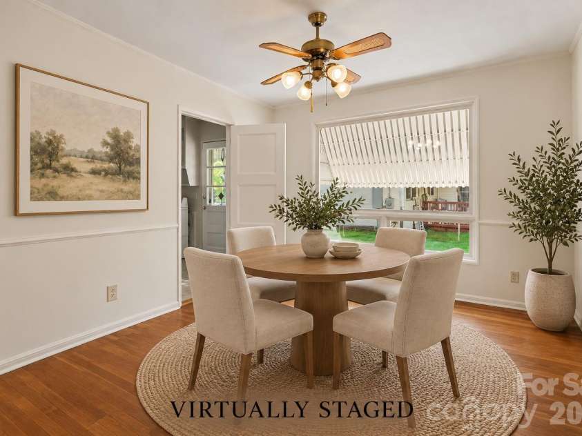708 Montford Drive, Charlotte, NC 28209.  MLS# CAR4433725, YatesRealty ID 57040. Virtually staged dining room