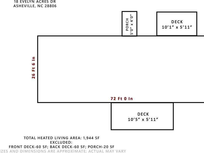 18 Evelyn Acres Drive, Asheville, NC 28806.  MLS# CAR4233136, YatesRealty ID 5706. 