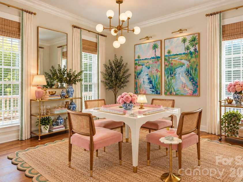 882 Promenade Way, Fort Mill, SC 29708.  MLS# CAR4434963, YatesRealty ID 57125. Inspiration 1 - Front Room virtually staged for Mahjong Room