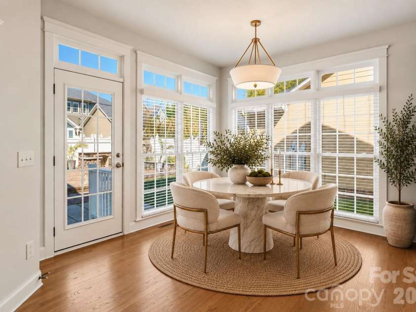 882 Promenade Way, Fort Mill, SC 29708.  MLS# CAR4434963, YatesRealty ID 57125. Virtually staged breakfast area for inspiration
