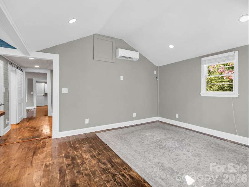 51 Shepherd Street, Tryon, NC 28782.  MLS# CAR4434123, YatesRealty ID 57136. Mini-split provides heat and air