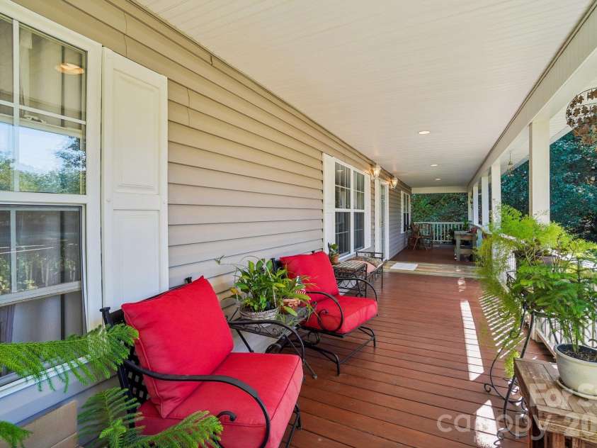 499 Flint Hill Road, Alexander, NC 28701.  MLS# CAR4409425, YatesRealty ID 57181. Front porch