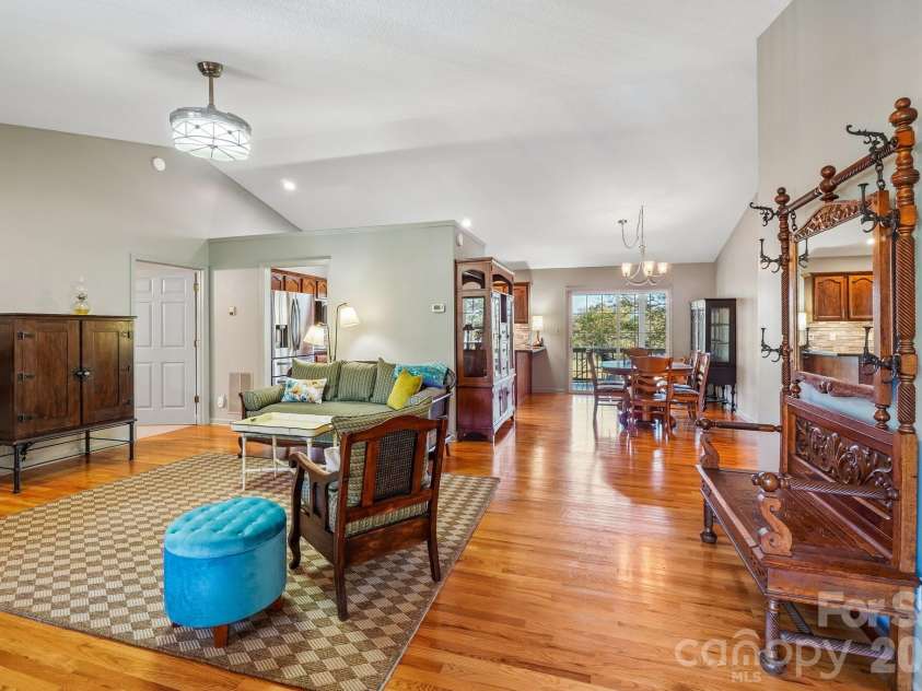 499 Flint Hill Road, Alexander, NC 28701.  MLS# CAR4409425, YatesRealty ID 57181. Living Room