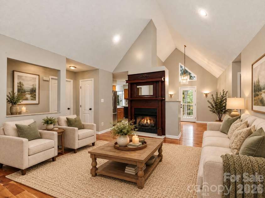8 Rasada Extension, Weaverville, NC 28787.  MLS# CAR4435147, YatesRealty ID 57238. Living Room Virtually Staged