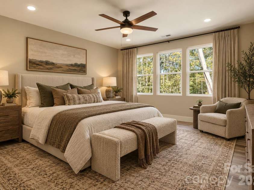 10120 Mini Ranch Road, Waxhaw, NC 28173.  MLS# CAR4432131, YatesRealty ID 57248. Primary bedroom virtually staged.
