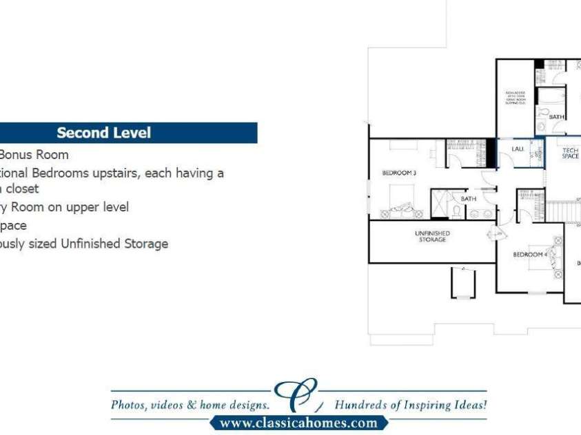 1002 Kingbird Lane, Clover, SC 29710.  MLS# CAR4355913, YatesRealty ID 5726. Floorplan Second Level