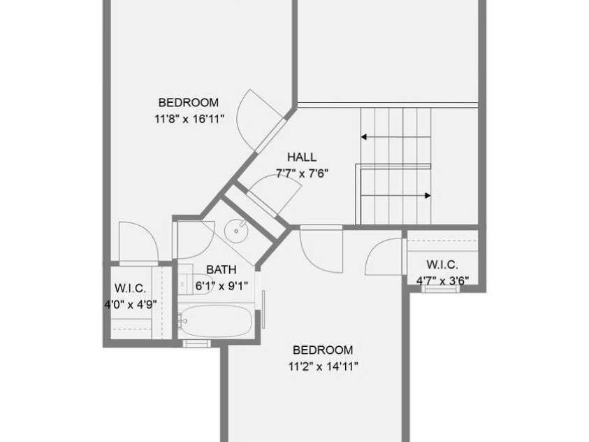 8904 Saint Pierre Lane, Charlotte, NC 28277.  MLS# CAR4233705, YatesRealty ID 5731. 3-rd Level with bedrooms