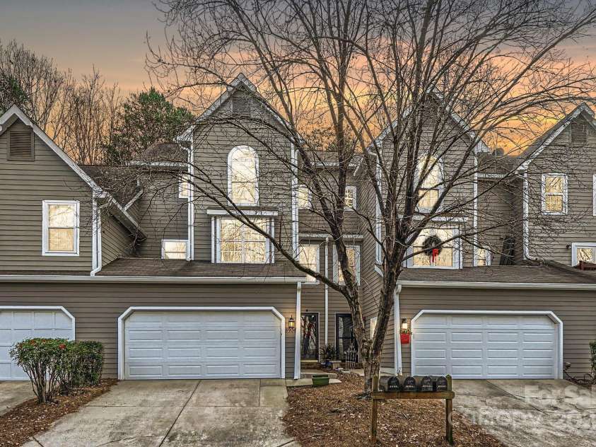 8904 Saint Pierre Lane, Charlotte, NC 28277.  MLS# CAR4233705, YatesRealty ID 5731. Front in the evening