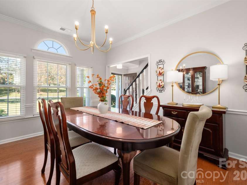 15229 Dartford Lane, Mint Hill, NC 28227.  MLS# CAR4434897, YatesRealty ID 57326. Dining room