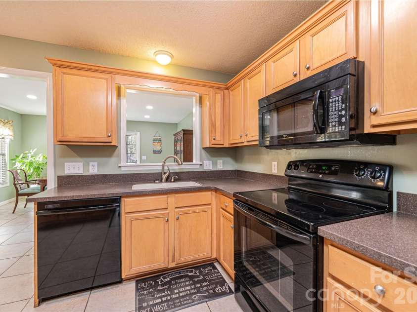 8839 Shepherd Court, Connelly Springs, NC 28612.  MLS# CAR4351109, YatesRealty ID 5733. Kitchen looking towards Breakfast Nook