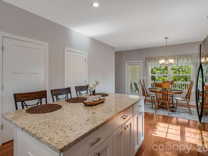 76 Rose Creek Road, Leicester, NC 28748.  MLS# CAR4430015, YatesRealty ID 57341. Kitchen Island is convenient