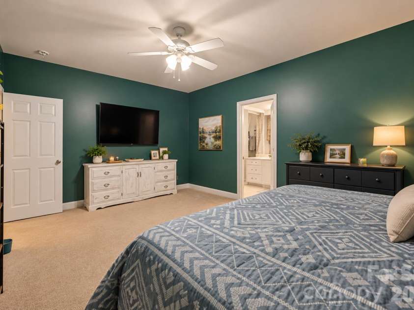 511 Zion Street, Landis, NC 28088.  MLS# CAR4433896, YatesRealty ID 57342. Primary bedroom Virtually staged