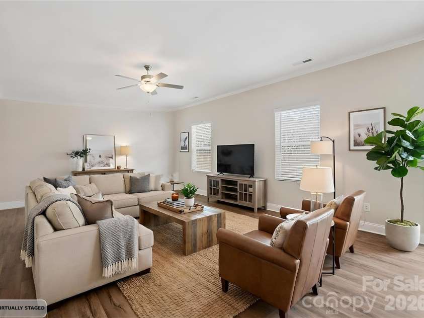 4306 Allenby Place, Monroe, NC 28110.  MLS# CAR4341972, YatesRealty ID 5737. Living Room _Virtually Staged