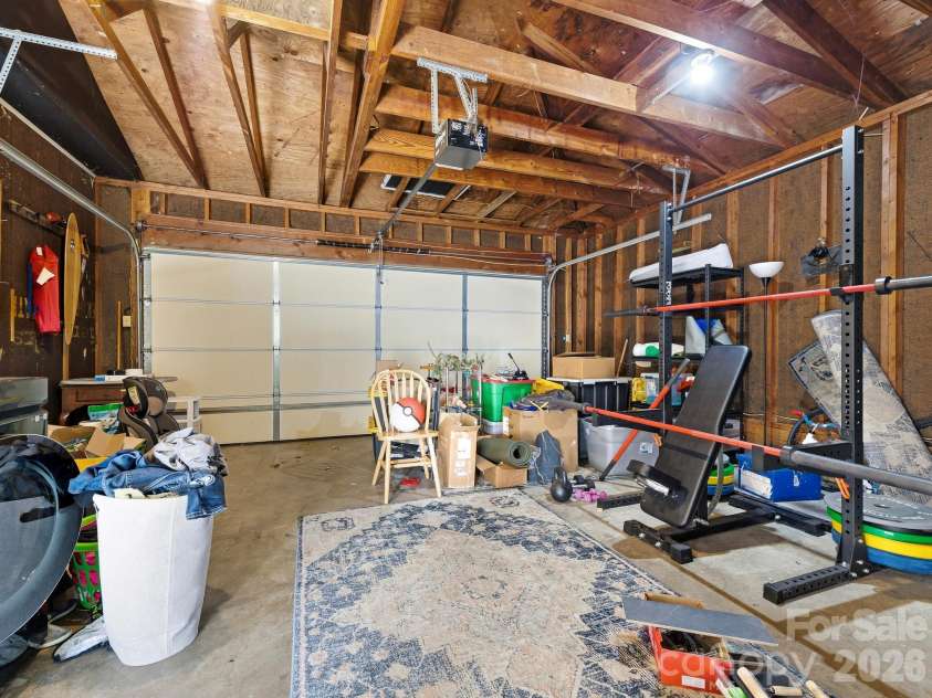 239 Baird Cove Road, Asheville, NC 28804.  MLS# CAR4434380, YatesRealty ID 57389. Attached garage interior
