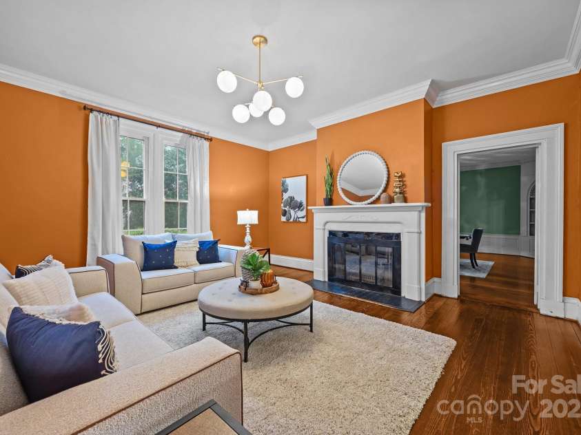 740 Woodlawn Avenue, Mount Holly, NC 28120.  MLS# CAR4244621, YatesRealty ID 5739. Formal living room.