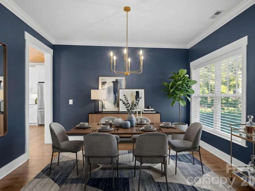 1333 Riverside Drive, Charlotte, NC 28214.  MLS# CAR4431741, YatesRealty ID 57404. Spacious Dining Room (Virtually Staged)