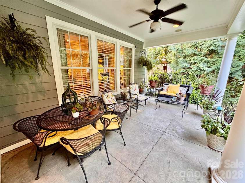 2909 Donegal Drive, Kannapolis, NC 28081.  MLS# CAR4435680, YatesRealty ID 57423. Covered back porch