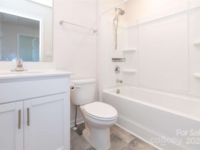 103 Gregory Court, Weaverville, NC 28787.  MLS# CAR4211989, YatesRealty ID 5745. Upstairs bathroom