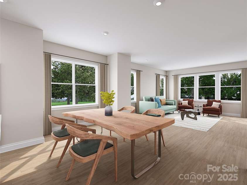 828 Flintside Lane, Charlotte, NC 28217.  MLS# CAR4215027, YatesRealty ID 575. The Sparrow Rendering | Archer Row *actual home finishes, structural options, color scheme, and orientation vary. Furniture not included.