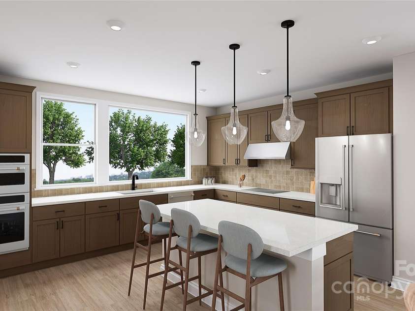 828 Flintside Lane, Charlotte, NC 28217.  MLS# CAR4215027, YatesRealty ID 575. The Sparrow Rendering | Archer Row *actual home finishes, structural options, color scheme, and orientation vary. Furniture not included.