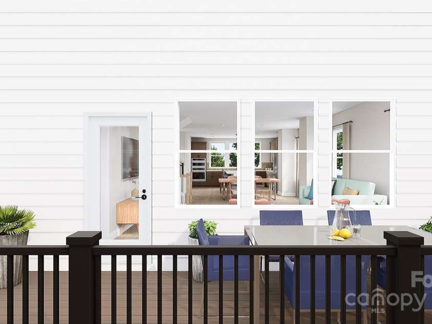 828 Flintside Lane, Charlotte, NC 28217.  MLS# CAR4215027, YatesRealty ID 575. The Sparrow Rendering | Archer Row *actual home finishes, structural options, color scheme, and orientation vary. Furniture not included.