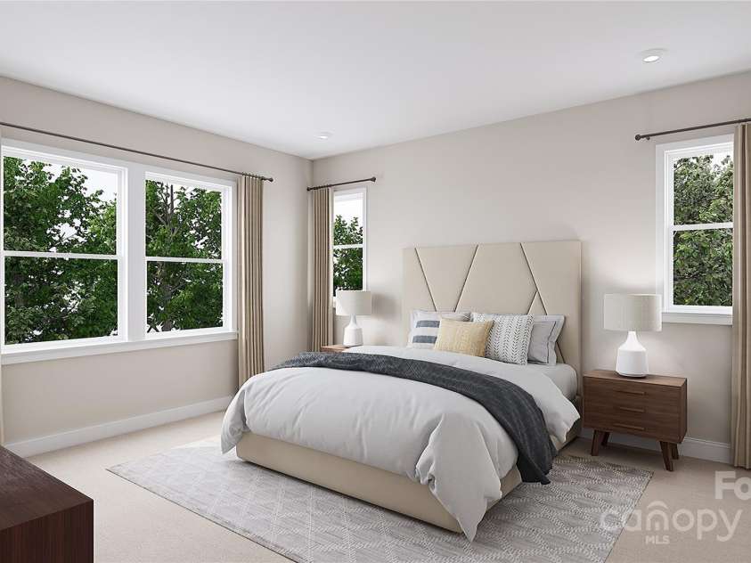 828 Flintside Lane, Charlotte, NC 28217.  MLS# CAR4215027, YatesRealty ID 575. The Sparrow Rendering | Archer Row *actual home finishes, structural options, color scheme, and orientation vary. Furniture not included.