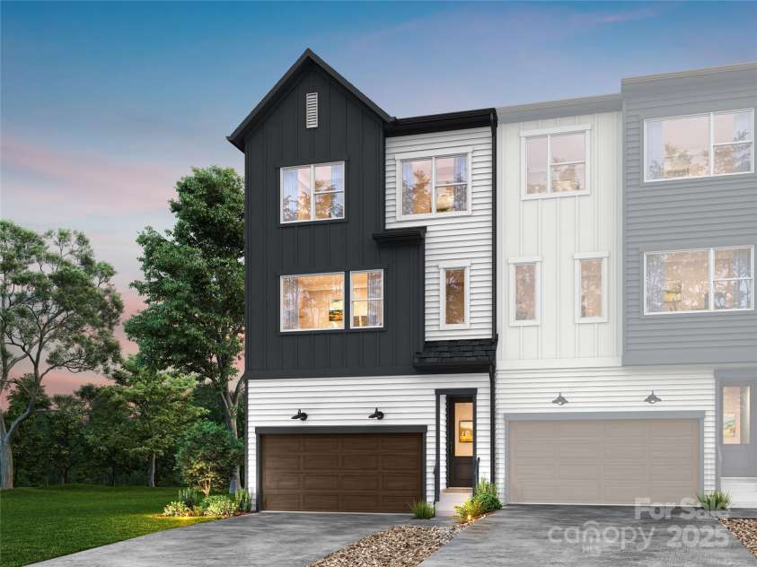 828 Flintside Lane, Charlotte, NC 28217.  MLS# CAR4215027, YatesRealty ID 575. The Sparrow Rendering | Archer Row *actual home finishes, structural options, color scheme, and orientation vary. Furniture not included.