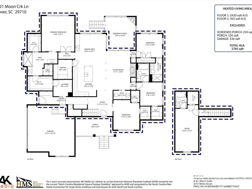 2621 Moon Creek Lane, Clover, SC 29710.  MLS# CAR4434796, YatesRealty ID 57501. 