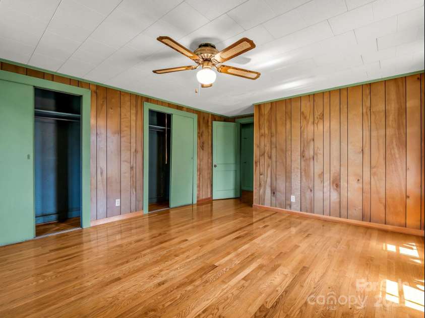 256 School Road, Mill Spring, NC 28756.  MLS# CAR4299323, YatesRealty ID 5755. Primary bedroom on main has 2 closets