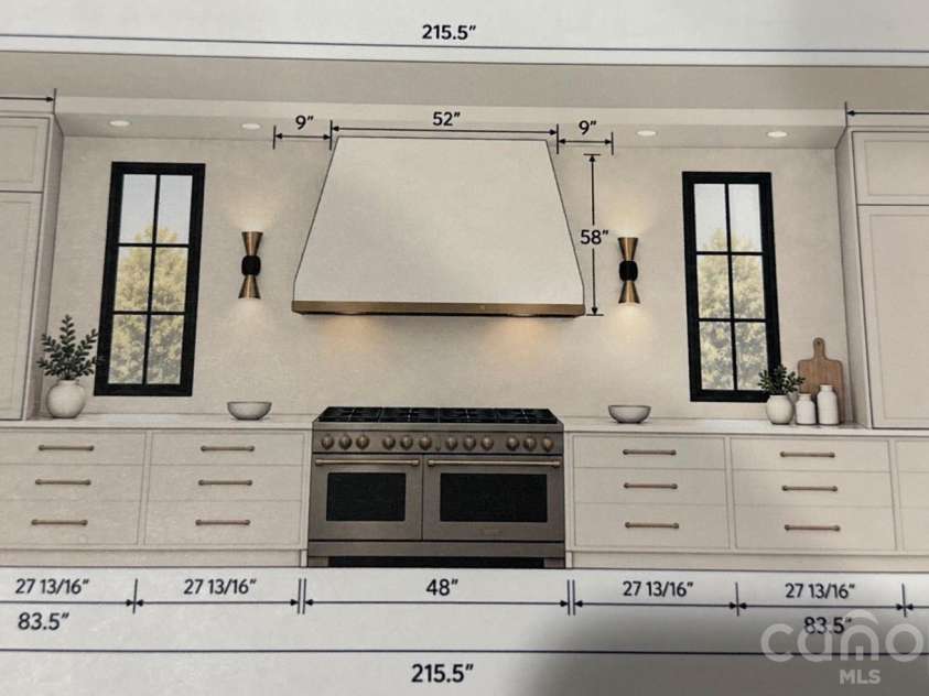 629 Wingrave Drive, Charlotte, NC 28270.  MLS# CAR4436095, YatesRealty ID 57556. Kitchen Rendering