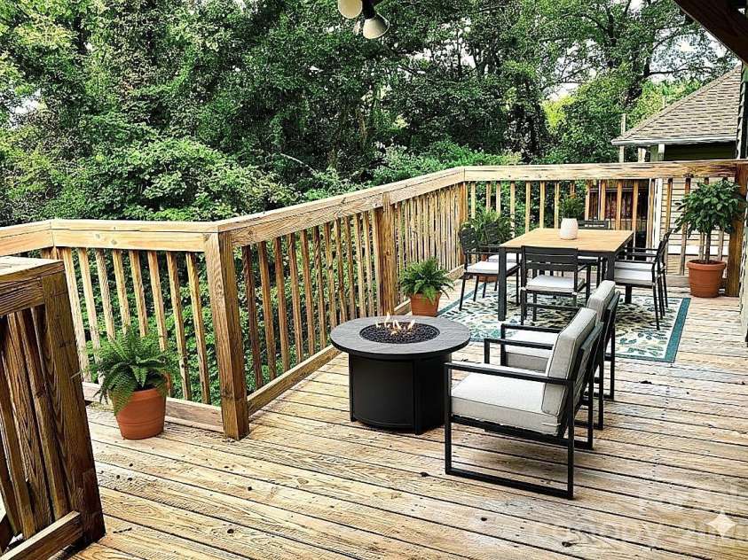 326 3rd Street, Albemarle, NC 28001.  MLS# CAR4435825, YatesRealty ID 57559. Deck virtually staged.