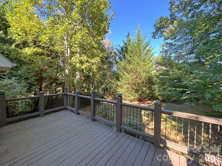 201 Colonel Holcombe Place, Candler, NC 28715.  MLS# CAR4436091, YatesRealty ID 57568. Rear Deck