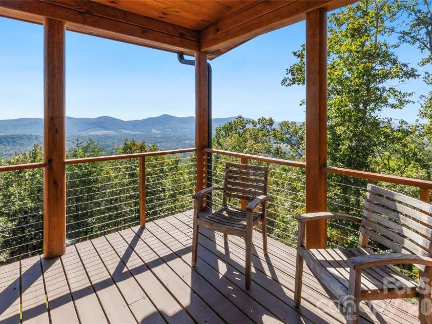 656 Arbra Mountain Way, Bostic, NC 28018.  MLS# CAR4432253, YatesRealty ID 57598. Main - Covered Porch off Second Bedroom