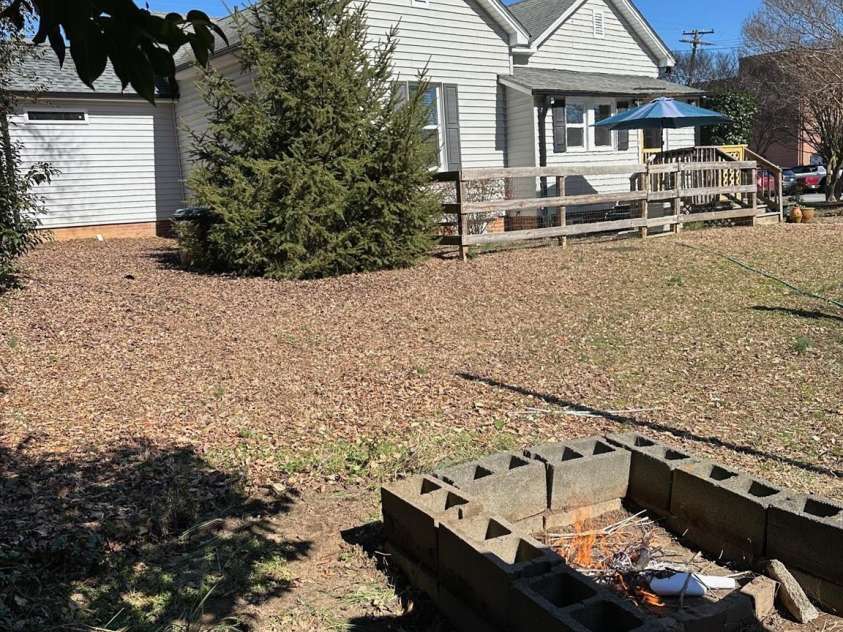 400 Martin Luther King Jr Avenue, Kannapolis, NC 28083.  MLS# CAR4225728, YatesRealty ID 5762. Firepit for entertaining and roasting marshmallows.