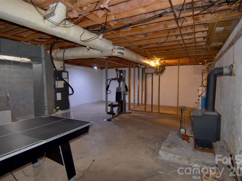 150 Eplee Loop, Marion, NC 28752.  MLS# CAR4435046, YatesRealty ID 57638. Unfinished basement