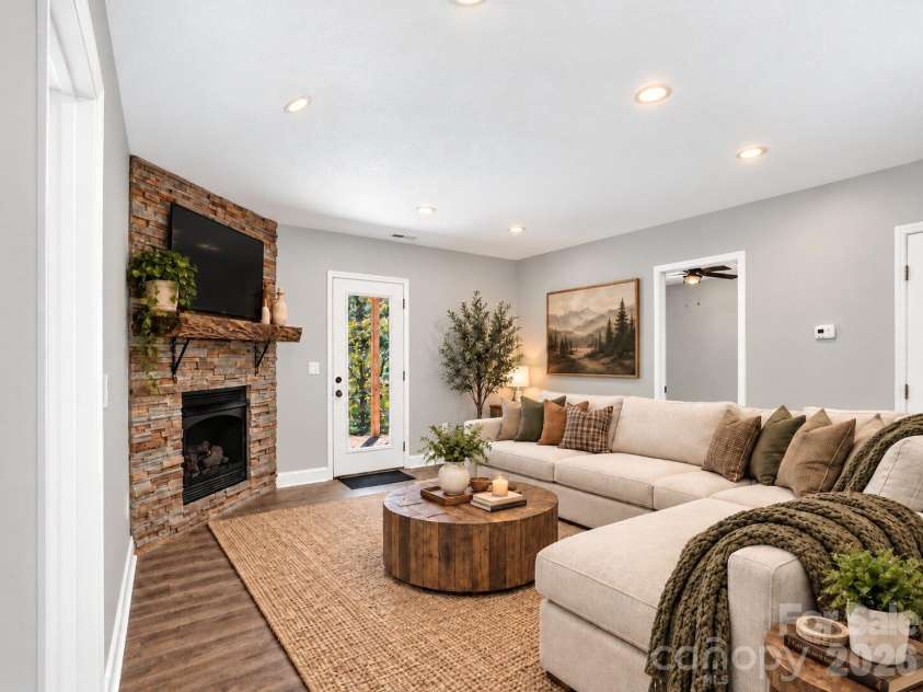 594 McMillan Drive, Hendersonville, NC 28792.  MLS# CAR4435926, YatesRealty ID 57648. Virtually Staged