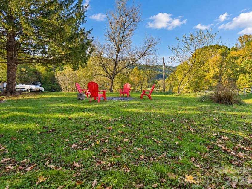 62 Hughey Drive, Mills River, NC 28759.  MLS# CAR4436207, YatesRealty ID 57671. Side Lawn