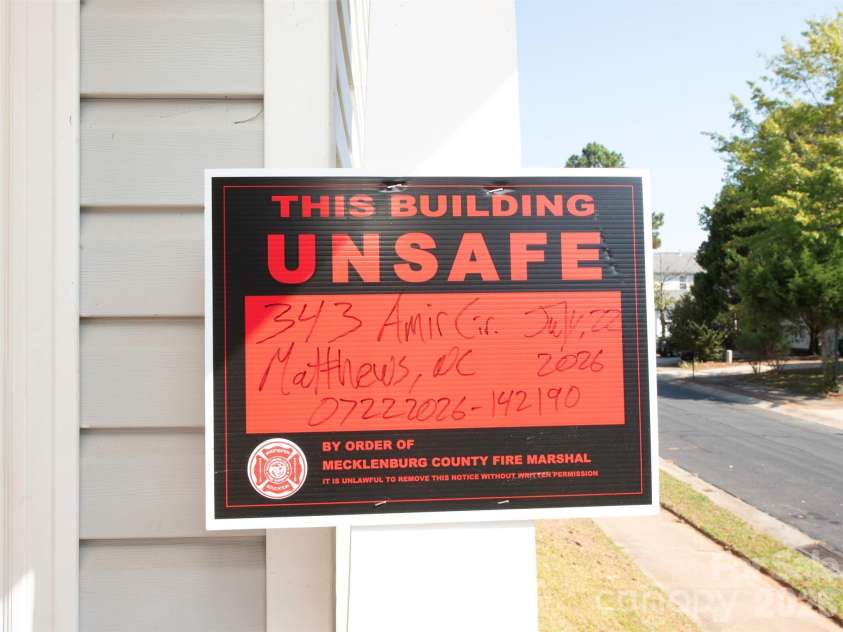 343 Amir Circle, Matthews, NC 28105.  MLS# CAR4435994, YatesRealty ID 57720. 