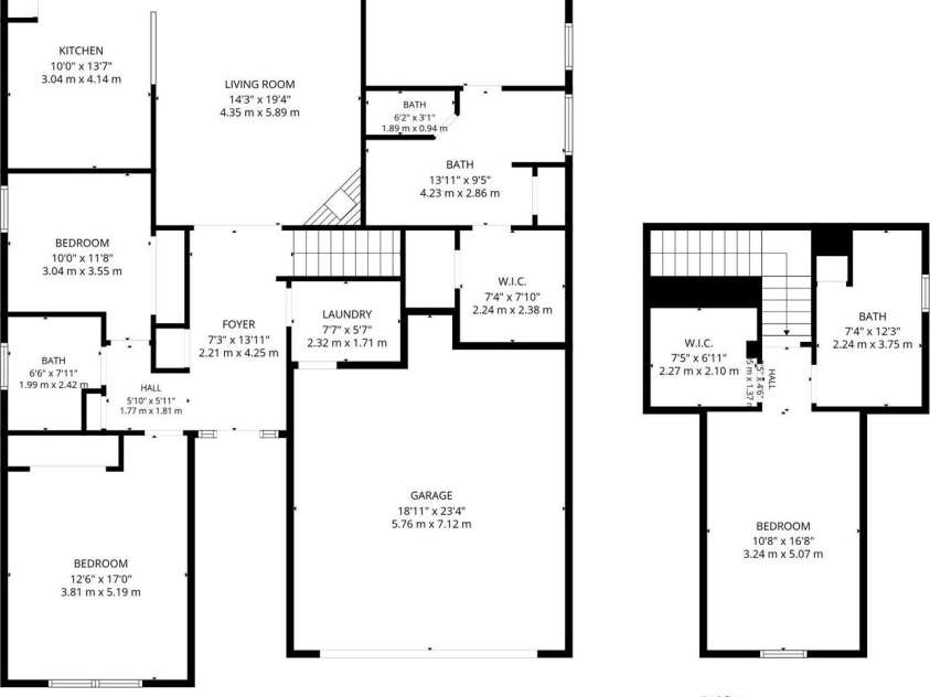 2001 Blackberry Lane, Lancaster, SC 29720.  MLS# CAR4436400, YatesRealty ID 57724. Floor Plan both levels