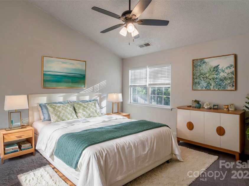 6427 Saint Bernard Way, Charlotte, NC 28269.  MLS# CAR4177501, YatesRealty ID 5774. Virtually Staged Primary Bedroom