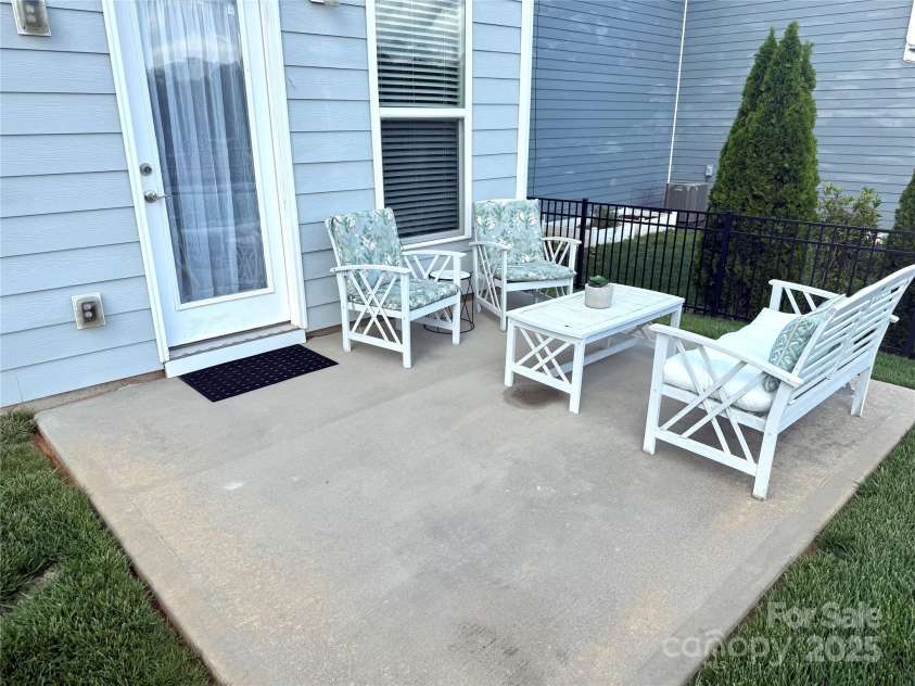2052 Donaldson Street, Indian Land, SC 29707.  MLS# CAR4242513, YatesRealty ID 5775. Back patio