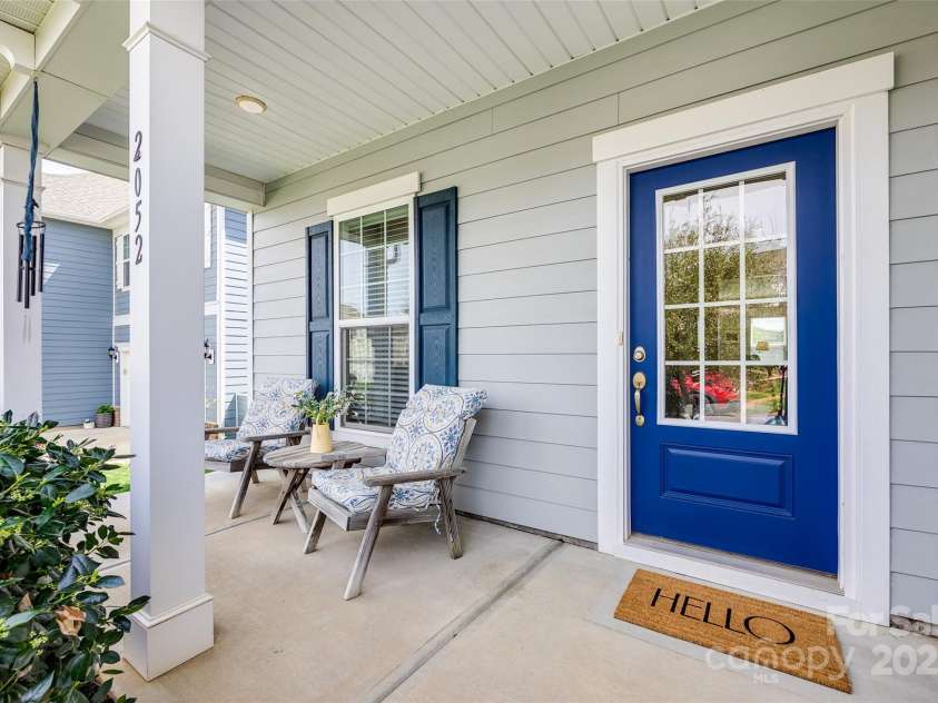 2052 Donaldson Street, Indian Land, SC 29707.  MLS# CAR4242513, YatesRealty ID 5775. Front Porch Area