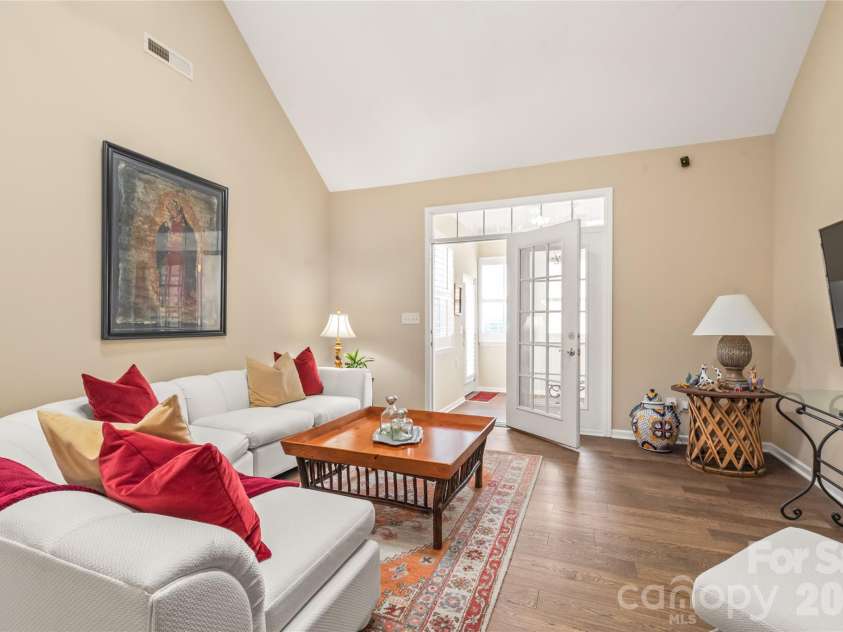 4780 Grier Farm Lane, Charlotte, NC 28270.  MLS# CAR4433351, YatesRealty ID 57760. Integrated Security & Smart Access: Features Schlage smart keyless entry locks on garage and rear doors, wired smart security camera system, Nest front/rear cameras, and a smart thermostat.