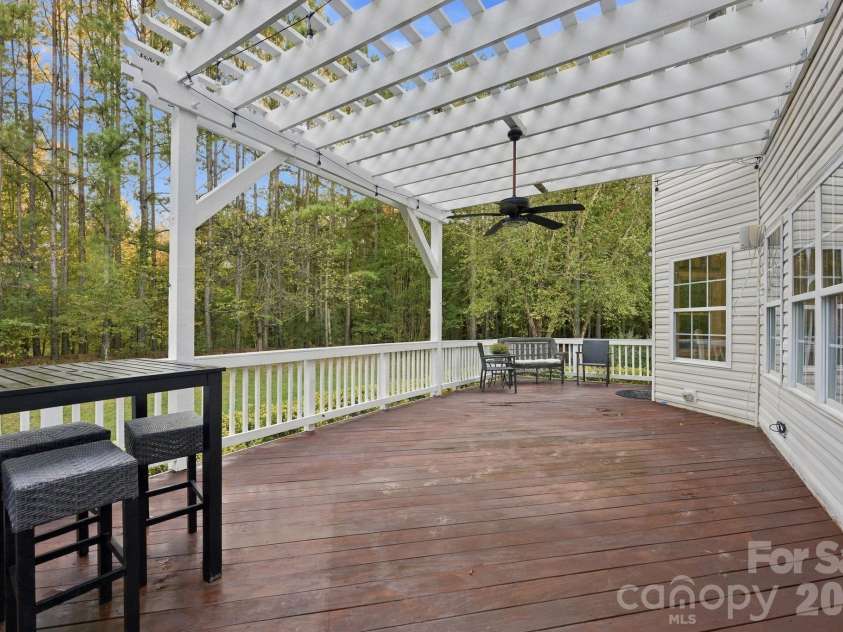 5704 Snapdragon Lane, Huntersville, NC 28078.  MLS# CAR4426906, YatesRealty ID 57765. Deck with Pergola