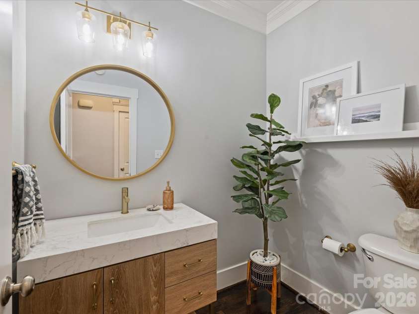 5919 Creola Road, Charlotte, NC 28270.  MLS# CAR4435518, YatesRealty ID 57786. Powder Room