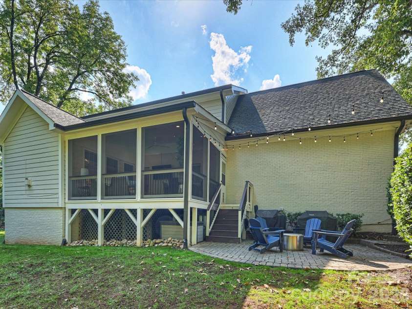 5919 Creola Road, Charlotte, NC 28270.  MLS# CAR4435518, YatesRealty ID 57786. Rear View