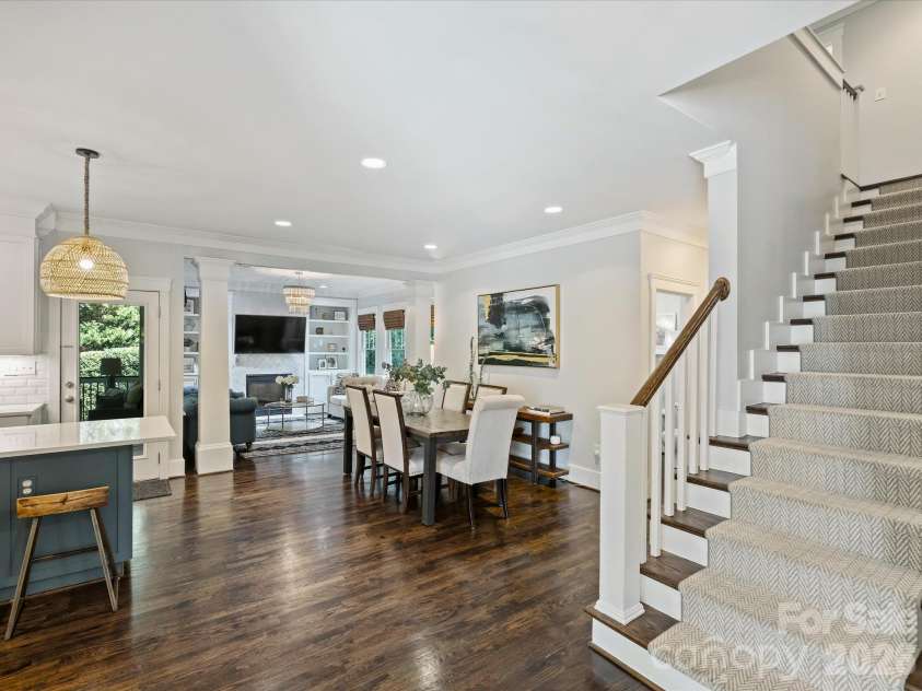 5919 Creola Road, Charlotte, NC 28270.  MLS# CAR4435518, YatesRealty ID 57786. Stairwell